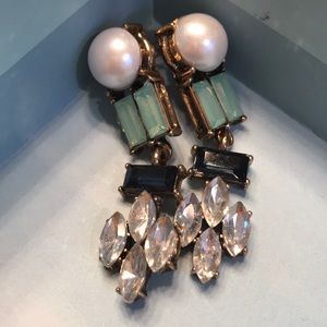 Pearl statement earrings